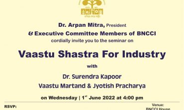 Exclusive interactive session with Dr Surendra Kapoor, renowned Vaastu Martand & Jyotish Pracharya to discuss on the topic ‘Significance of Industrial Vaastu for the development of Business’. The program will be held on 1st June, 2022, Wednesday, from 4 P.M. onwards