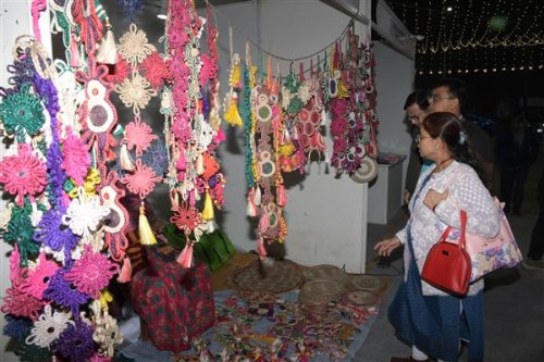 A glimpse of the vibrant stalls